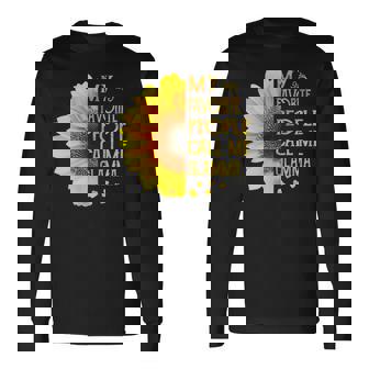 Glamma Grandma My Favorite People Call Me Glamma Long Sleeve T-Shirt | Seseable CA