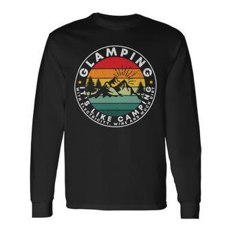 Glamping Definition Glamper Camping Unisex Long Sleeve | Favorety UK