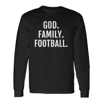 God Football For And Long Sleeve T-Shirt T-Shirt | Mazezy