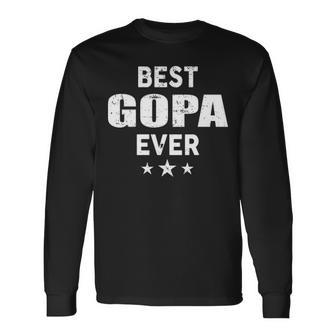 Gopa Grandpa Best Gopa Ever Long Sleeve T-Shirt - Seseable