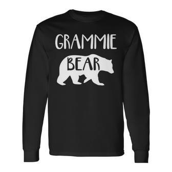 Grammie Grandma Grammie Bear Long Sleeve T-Shirt - Seseable
