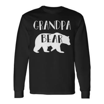 Grandpa Grandpa Bear Long Sleeve T-Shirt - Seseable