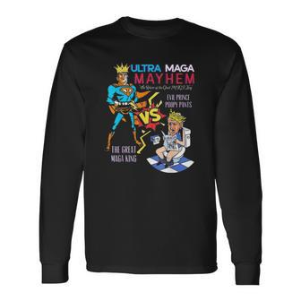 Great Maga King Donald Trump Biden Usa Ultra Maga Super Mega Mayhem Long Sleeve T-Shirt T-Shirt | Mazezy