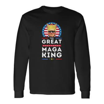 Great Maga King Trump Biden Political Ultra Mega Proud Long Sleeve T-Shirt T-Shirt | Mazezy