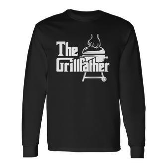 The Grillfather Pitmaster Bbq Lover Smoker Grilling Dad Long Sleeve T-Shirt T-Shirt | Mazezy
