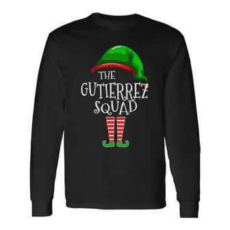 Gutierrez Name The Gutierrez Squad Long Sleeve T-Shirt - Seseable