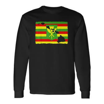 Hawaii Kanaka Maoli Flag Proud To Be Hawaiian Long Sleeve T-Shirt T-Shirt | Mazezy