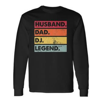 Husband Dad Dj Legend Dj Disc Jockey Music Player Long Sleeve T-Shirt T-Shirt | Mazezy