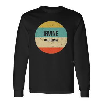 Irvine California Irvine Vintage Retro Long Sleeve T-Shirt T-Shirt | Mazezy