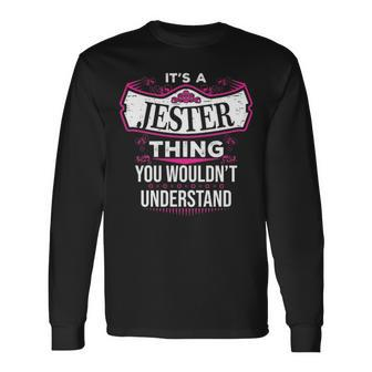 Its A Jester Thing You Wouldnt Understand Shirt Jester Shirt For Jester Long Sleeve T-Shirt - Seseable