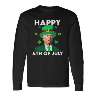 Joe Biden Happy 4Th Of July St Patricks Day Long Sleeve T-Shirt T-Shirt | Mazezy