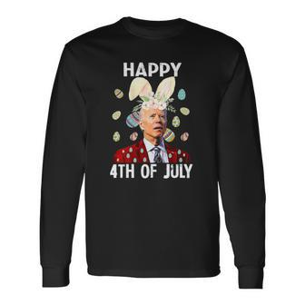Joe Biden Merry Christmas Confused Easter Day Long Sleeve T-Shirt T-Shirt | Mazezy