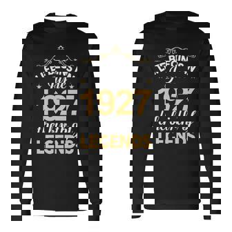June 1927 Birthday Life Begins In June 1927 V2 Long Sleeve T-Shirt | Seseable CA