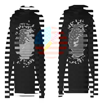 Im Just Here To Bang 4Th Of July Fireworks Fourth Of July Long Sleeve T-Shirt | Seseable CA