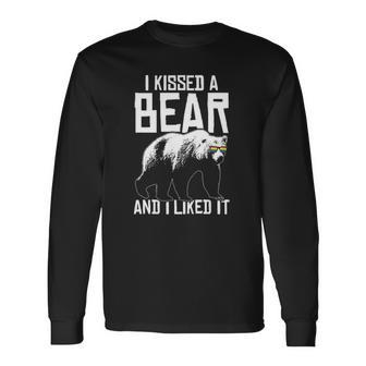 I Kissed A Bear And I Liked It Lgbt Gay Long Sleeve T-Shirt T-Shirt | Mazezy