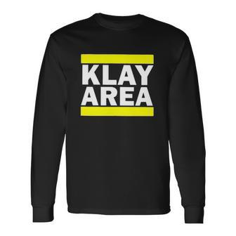 Klay Area Thompson Golden State Basketball Player Fan Long Sleeve T-Shirt - Thegiftio UK