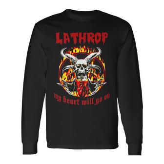 Lathrop Name Lathrop Name Halloween Long Sleeve T-Shirt - Seseable