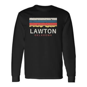 Lawton Oklahoma Vintage Souvenirs Long Sleeve T-Shirt T-Shirt | Mazezy