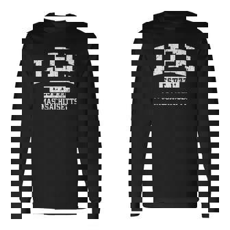 Lee Massachusetts Ma Vintage Sports Established Long Sleeve T-Shirt - Thegiftio
