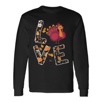 Love Turkey Thanksgiving Happy Fall 20 Shirt Unisex Long Sleeve | Favorety UK