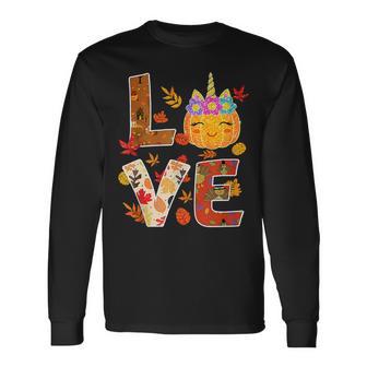 Love Unicorn Turkey Thanksgiving Happy 15 Shirt Unisex Long Sleeve | Favorety AU