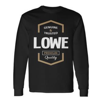 Lowe Name Lowe Premium Quality Long Sleeve T-Shirt - Seseable