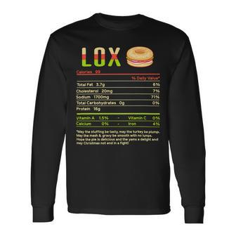 Lox Nutrition Facts Funny Christmas 12 Shirt Unisex Long Sleeve | Favorety AU