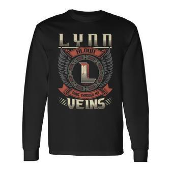 Lynn Blood Run Through My Veins Name V3 Long Sleeve T-Shirt - Seseable