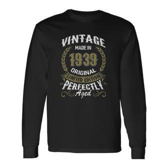 Made In 1939 Birthday & Long Sleeve T-Shirt | Mazezy