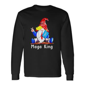 Maga King Ultra Maga Proud Keep America Great 2024 Gnome Long Sleeve T-Shirt T-Shirt | Mazezy