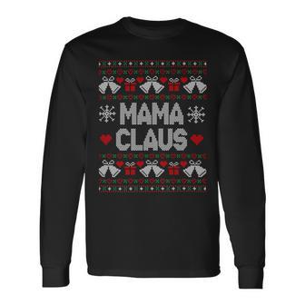 Mama Claus Christmas Ugly Sweater V2 Unisex Long Sleeve | Favorety AU