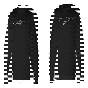 Math Physics Statistics Gaussian Normal Distribution Long Sleeve T-Shirt - Thegiftio