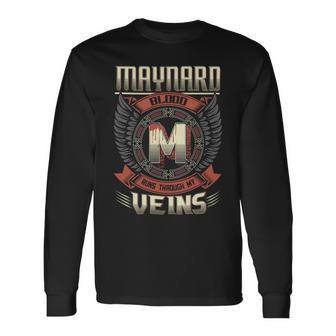 Maynard Blood Run Through My Veins Name V4 Long Sleeve T-Shirt - Seseable