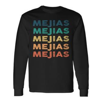 Mejias Name Shirt Mejias Name V2 Long Sleeve T-Shirt - Monsterry