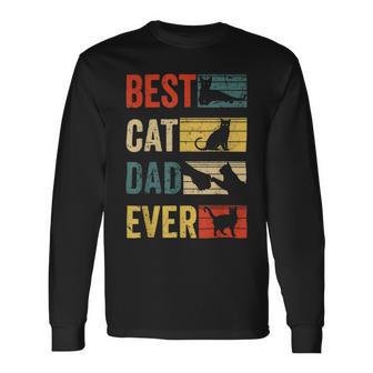 Mens Best Cat Dad Ever Funny Fathers Day Gifts 461 Trending Shirt Unisex Long Sleeve | Favorety DE