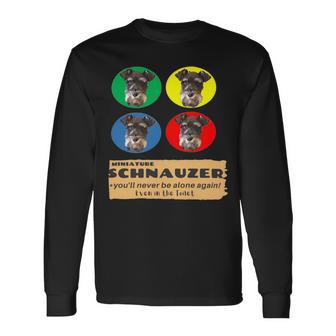 Miniature Schnauzer House Rule Cute & Loyal Dog Unisex Long Sleeve | Favorety