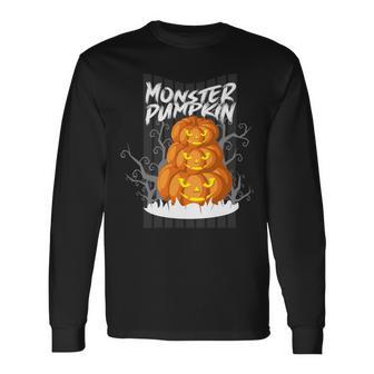 Monster Pumpkin Unisex Long Sleeve | Favorety CA