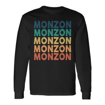Monzon Name Shirt Monzon Name Long Sleeve T-Shirt - Monsterry UK