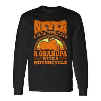 Motorcycle Grandpa Biker S Funny 499 Shirt Unisex Long Sleeve | Favorety AU