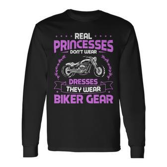 Motorcycle Real Princesses Wear Biker 483 Shirt Unisex Long Sleeve | Favorety CA