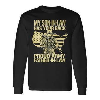 My Soninlaw Has Your Back Proud Army 688 Shirt Unisex Long Sleeve | Favorety CA