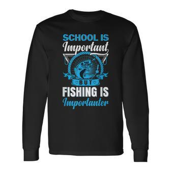 N Fishing Fisherman Boys Men Bass Fishing Long Sleeve T-Shirt - Seseable