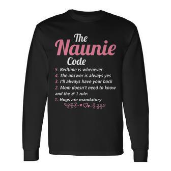 Naunie Grandma The Naunie Code Long Sleeve T-Shirt - Seseable