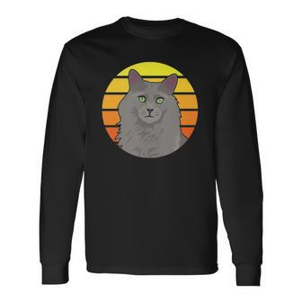 Nebelung Cat Lover Long Sleeve T-Shirt T-Shirt | Mazezy