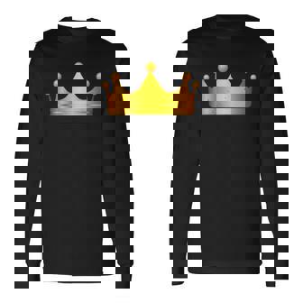 New King Crown Royalty Long Sleeve T-Shirt T-Shirt | Mazezy