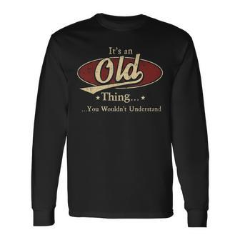 Old Shirt Personalized Name Shirt Name Print Shirts Shirts With Name Old Long Sleeve T-Shirt - Seseable