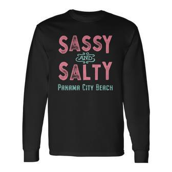 Panama City Beach Florida Sassy Souvenir Long Sleeve T-Shirt T-Shirt | Mazezy