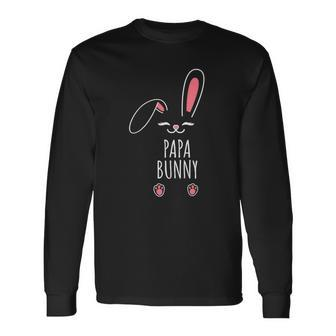 Papa Bunny Matching Easter Bunny Egg Hunting Long Sleeve T-Shirt T-Shirt | Mazezy
