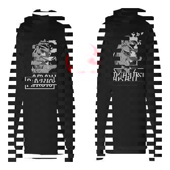 Papasaurus Fossils Dinsosaur Dad Long Sleeve T-Shirt T-Shirt | Mazezy