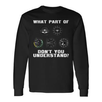 Pilot For Airplane Airline Pilot V2 Long Sleeve T-Shirt T-Shirt | Mazezy